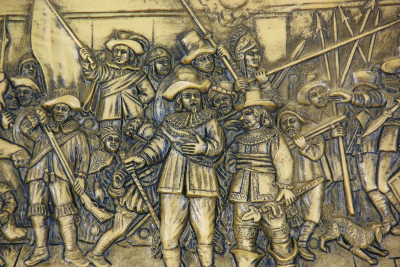 Mural Night Watch By Rembrandt Kop. Müller photo vinterior