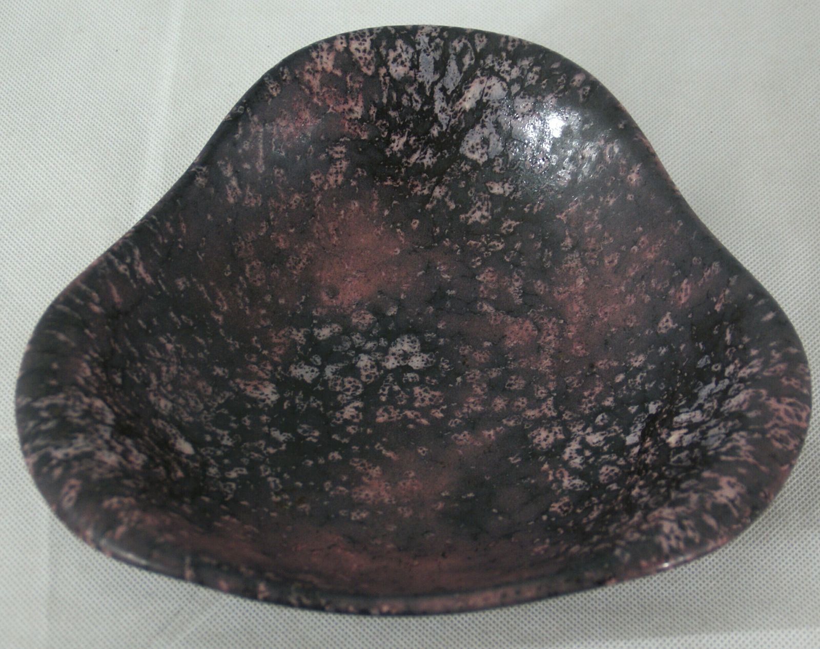 Vintage Lava Ceramic Plate, 1950s photo 129.0