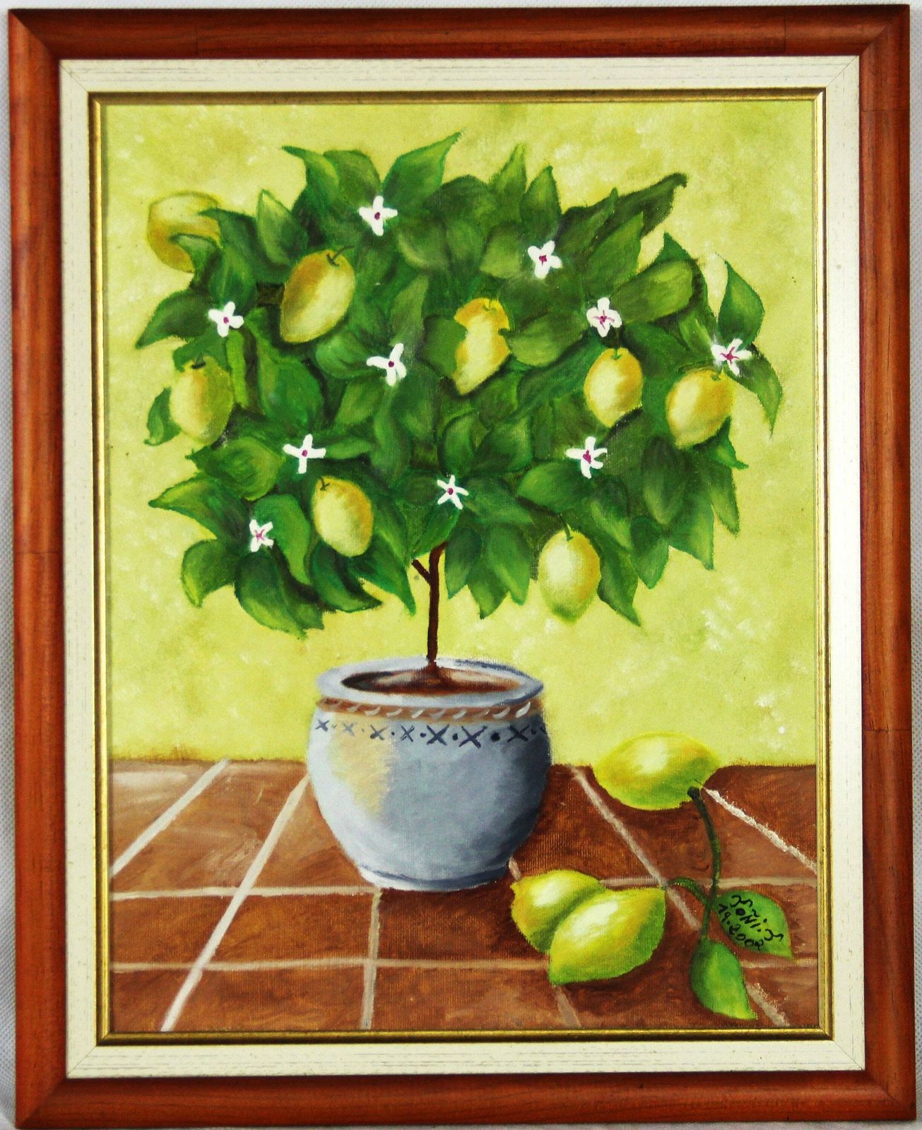 Still Life Lemon And Lemon Flowers By Toni photo furniture