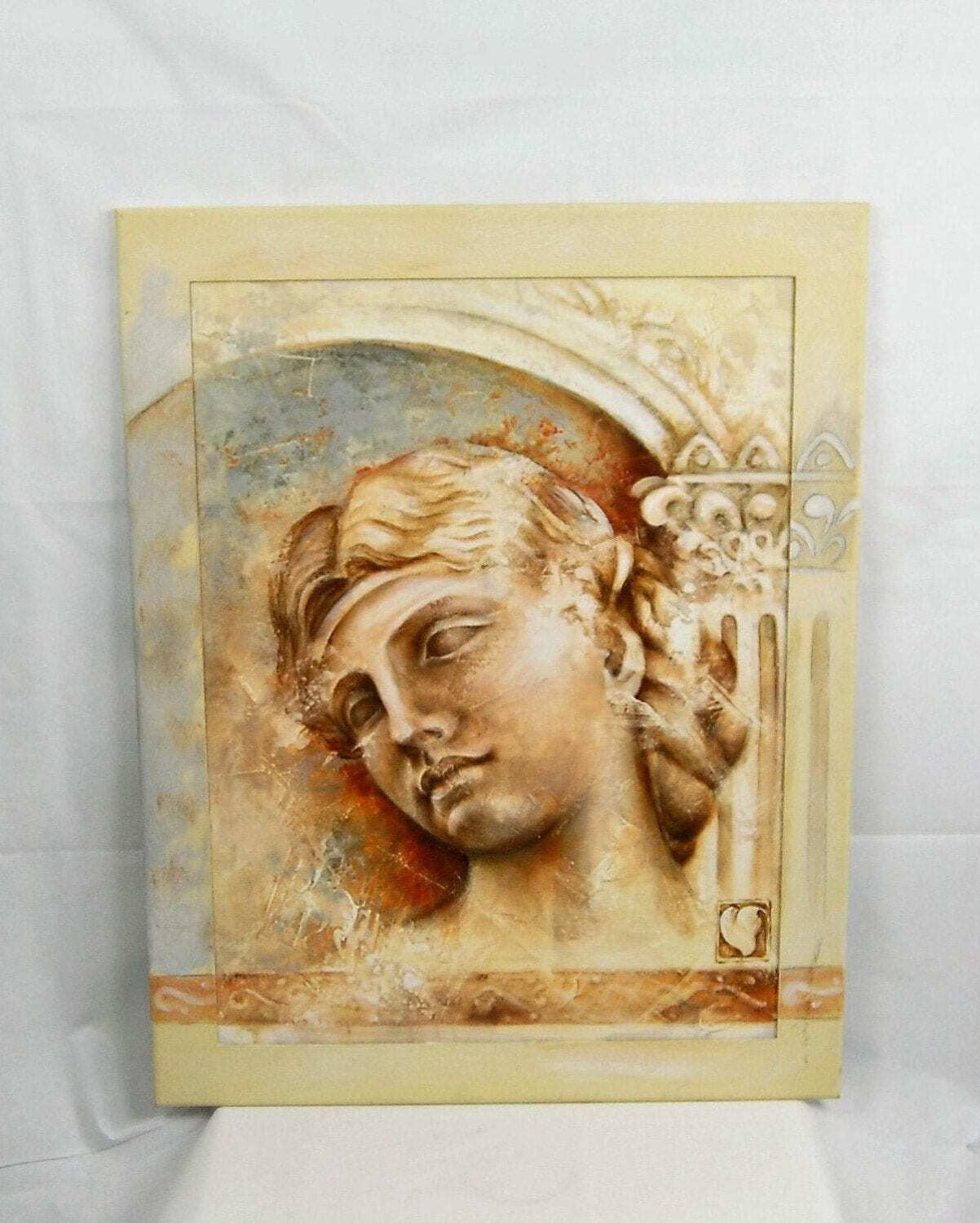 Wooden Mural, Woman From Ancient Rome
