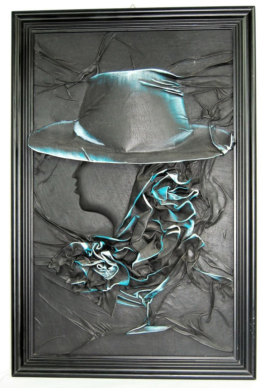 3d Leather Painting, Wall Art, Textured Painting, Unique Gift