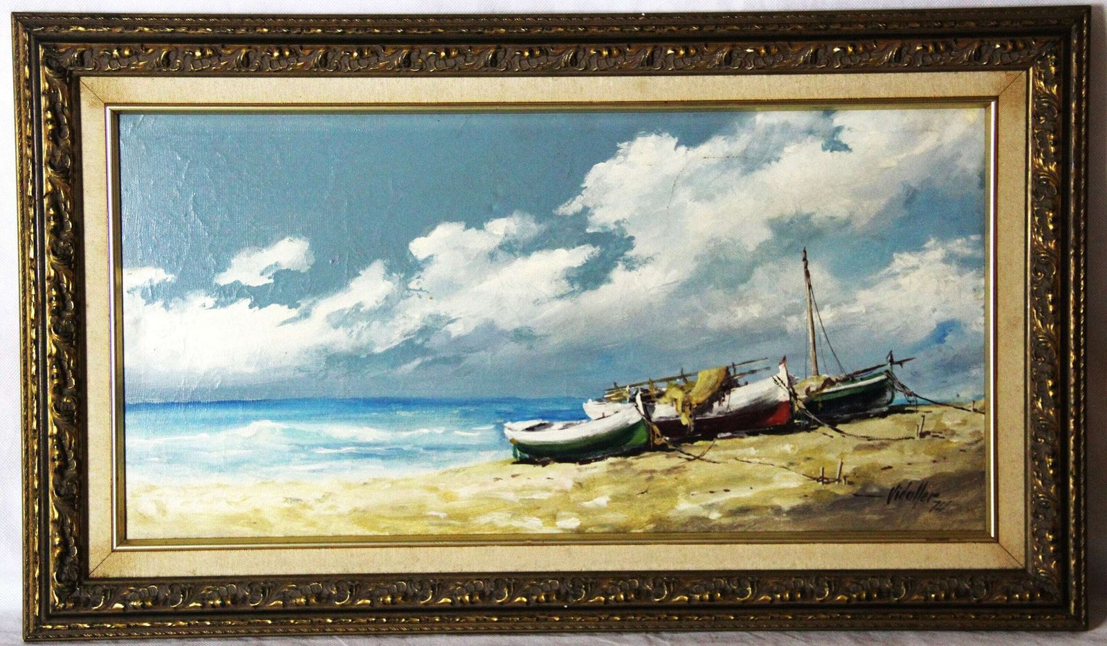 Fishing Boats On A Beach In Spain photo 242.0