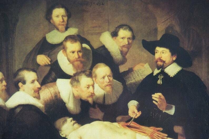 The Anatomy Of DR. Tulp By Dutch Painter Rembrandt photo vinterior