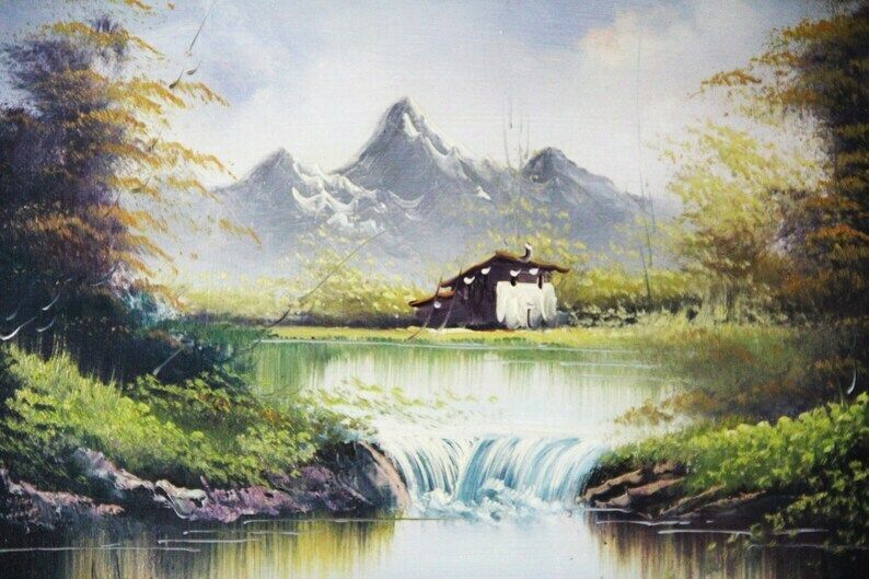 Cottage At The Foot Of The Mountain photo Art