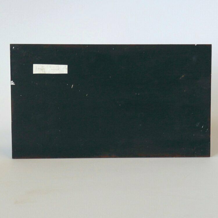Newlyn School Painting Ochre Boat photo 225.0