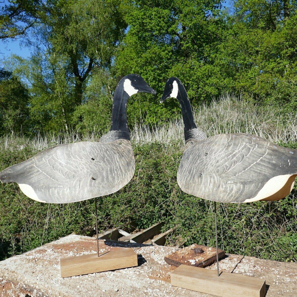 A Pair Of Folding Goose Decoys 1940’s photo buy