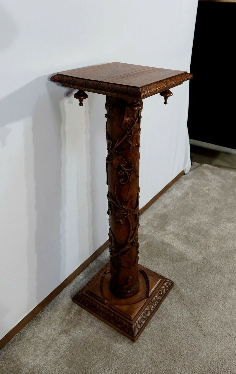 Oak Column, Art Nouveau – 1920 photo furniture