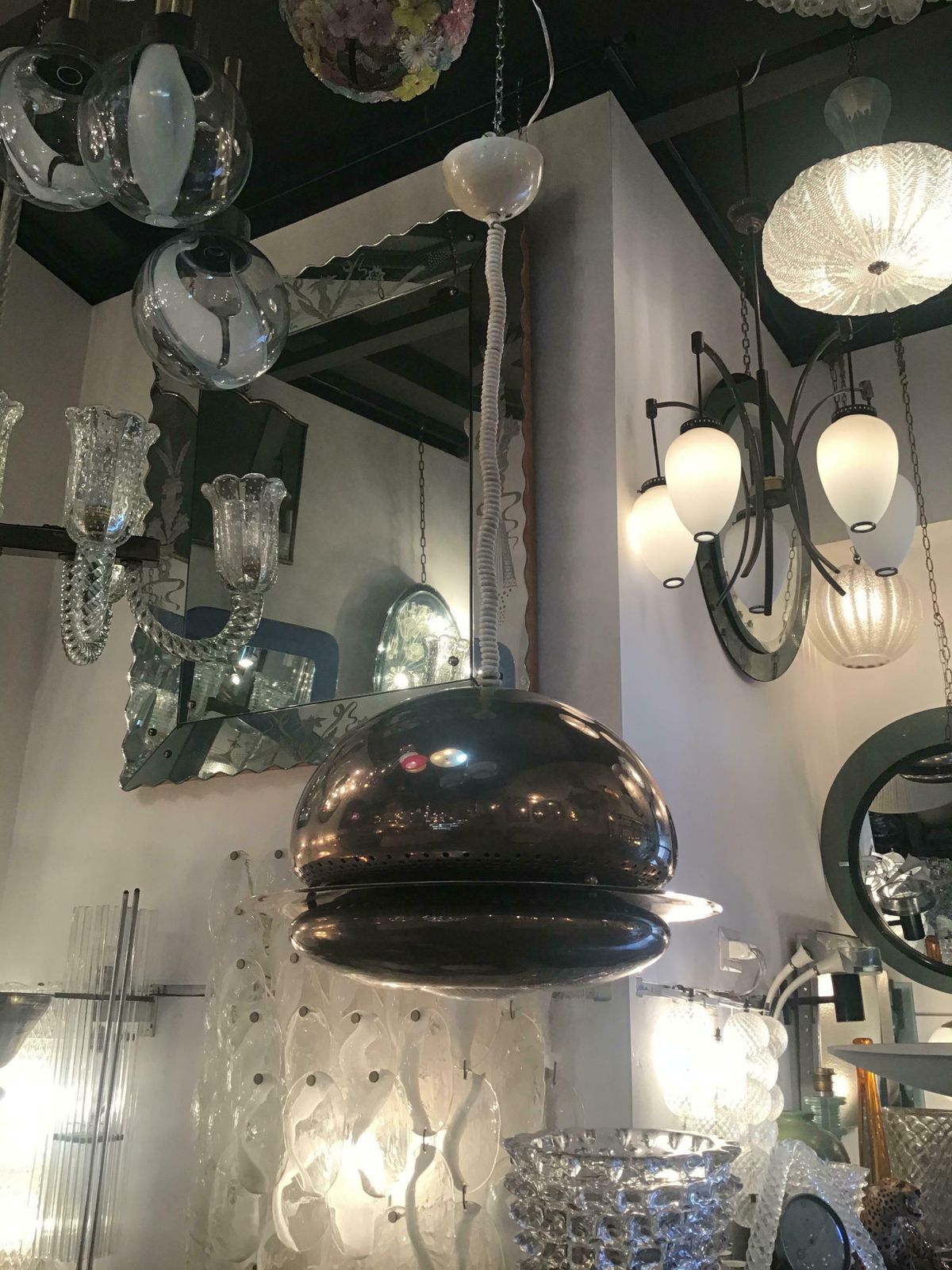 Afra And Tobia Scarpa "Flos" Metal Crome Glass 1960 Italy photo Lighting