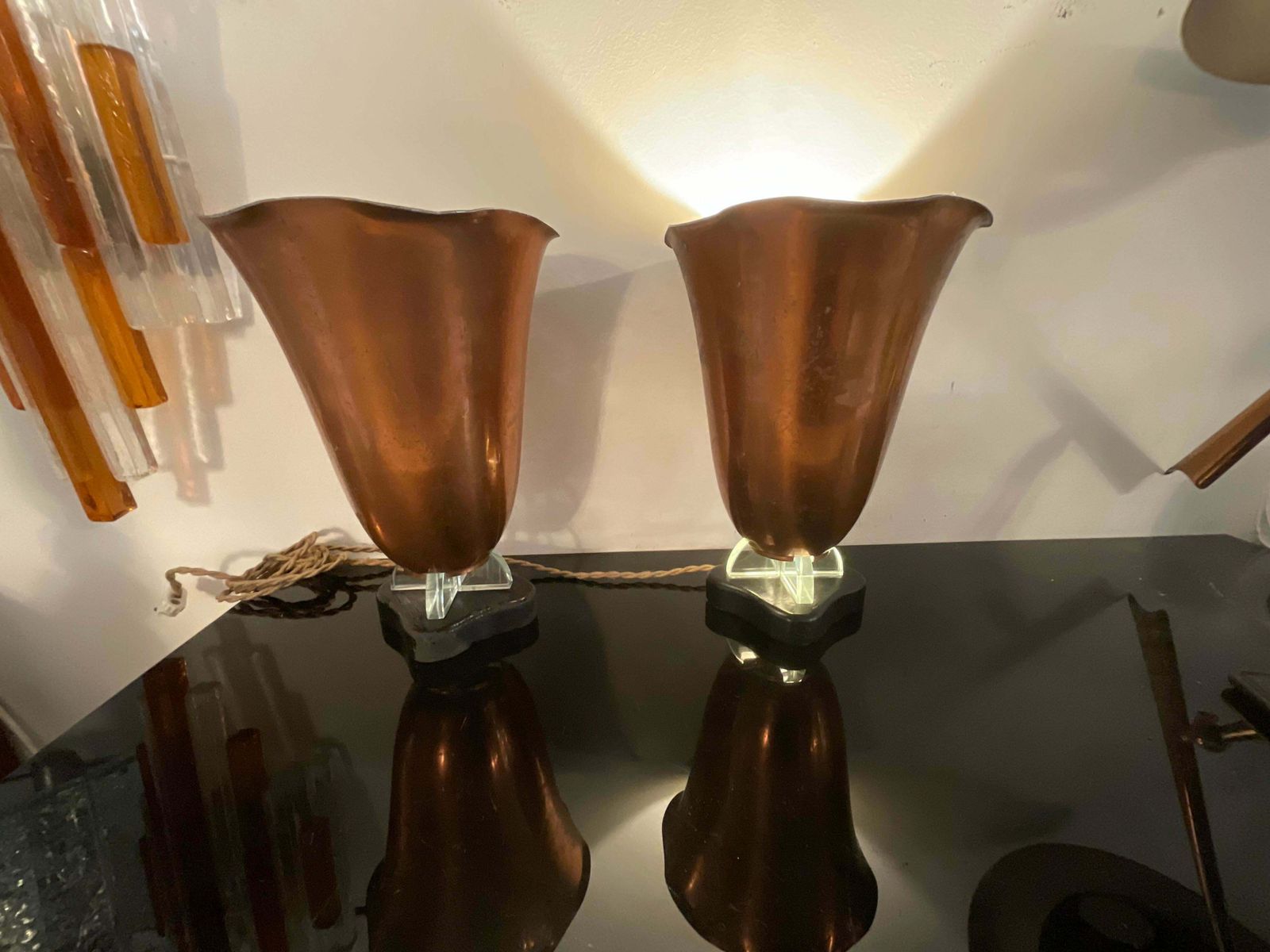 Fontanarte   Pietro Chiesa   Illuminator Art Decó Couple   1930  XX Century photo furniture