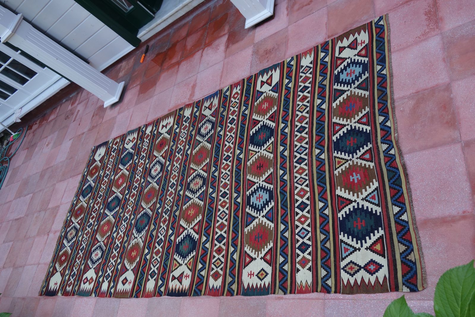 Great Britain With Deliveries Duties Paid | Antique Caucasian Shirvan | Kilim Rug | 313 Cm X 148 Cm | 10'26'' X 4'85'' photo for sale