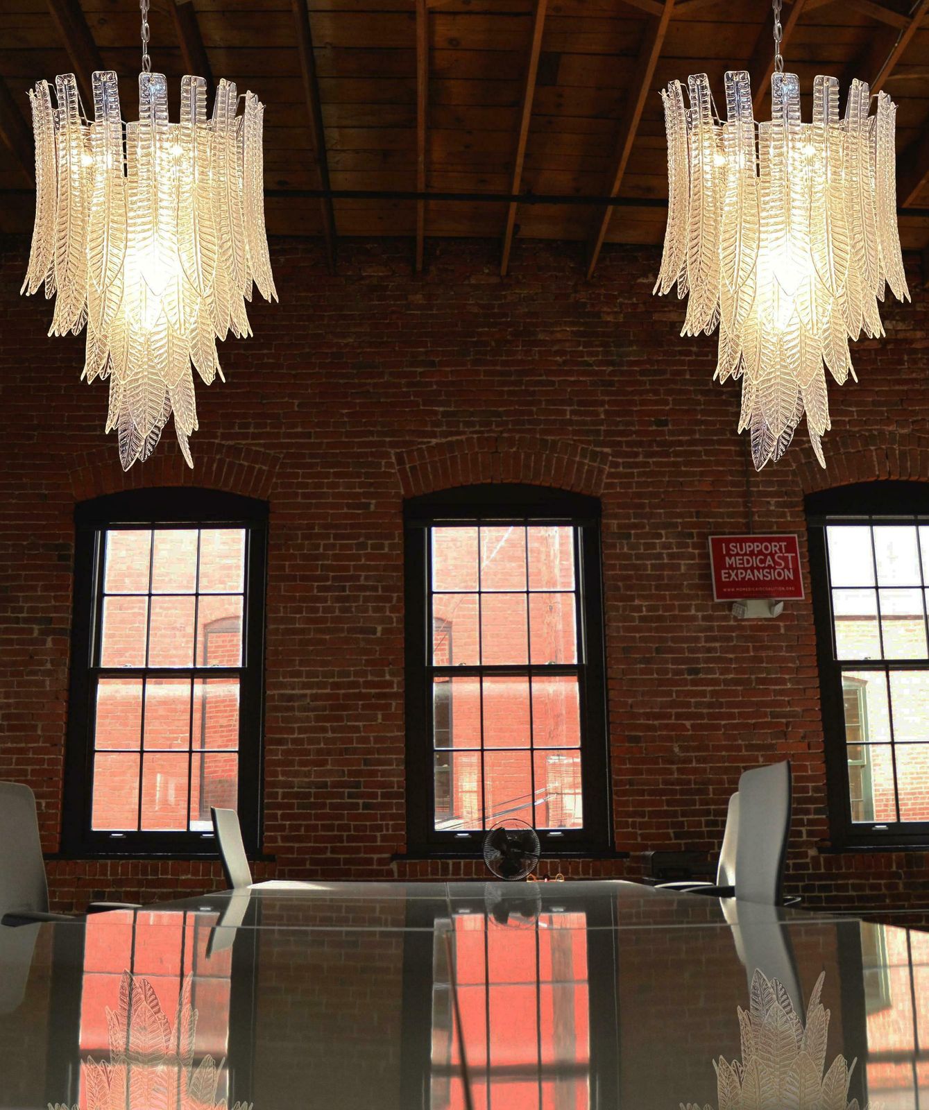 Magnificent Huge Italian Murano Felci Glass Chandeliers  52 Glasses photo furniture