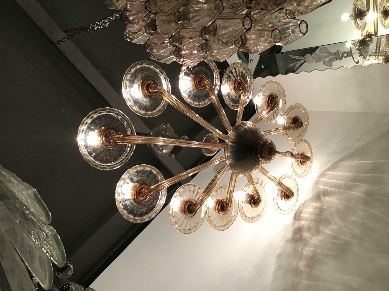 Venini Oval Murano Glass Chandelier 12 Light, 1930, Italy photo buy