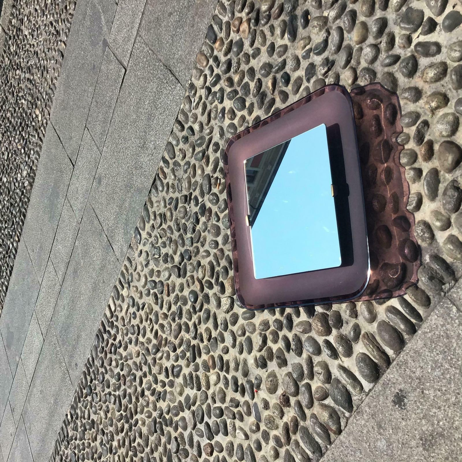 Fontana Arte Backlit Mirror Glass Metal Crome 1950 Italy photo vinterior