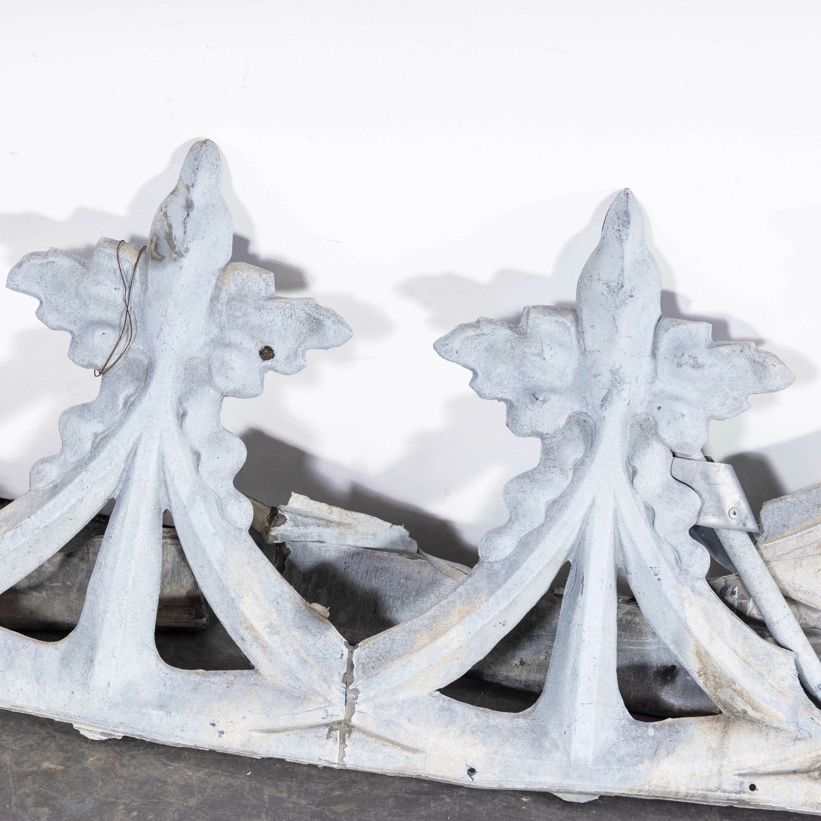 1920’s French Decorative Zinc Roof Edging Panels – Set photo for sale