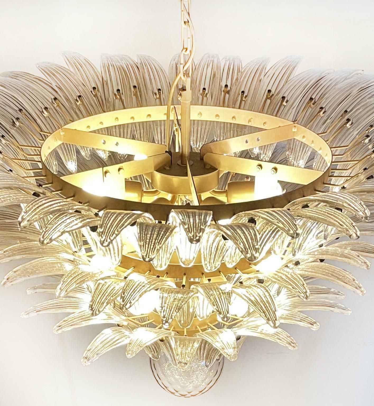 Beautiful Italian Leaves Chandeliers Murano photo 3142.0