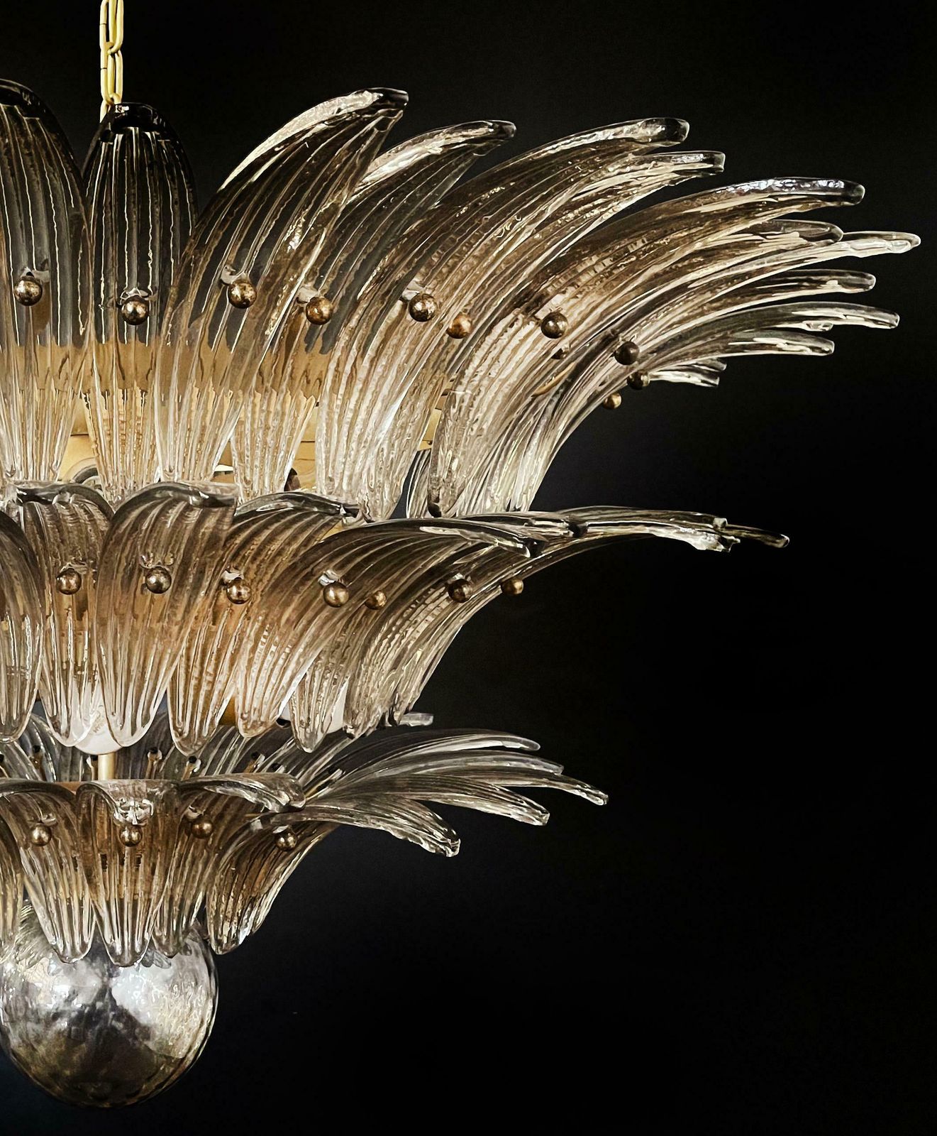 photo furniture Beautiful Italian Leaves Chandeliers Murano