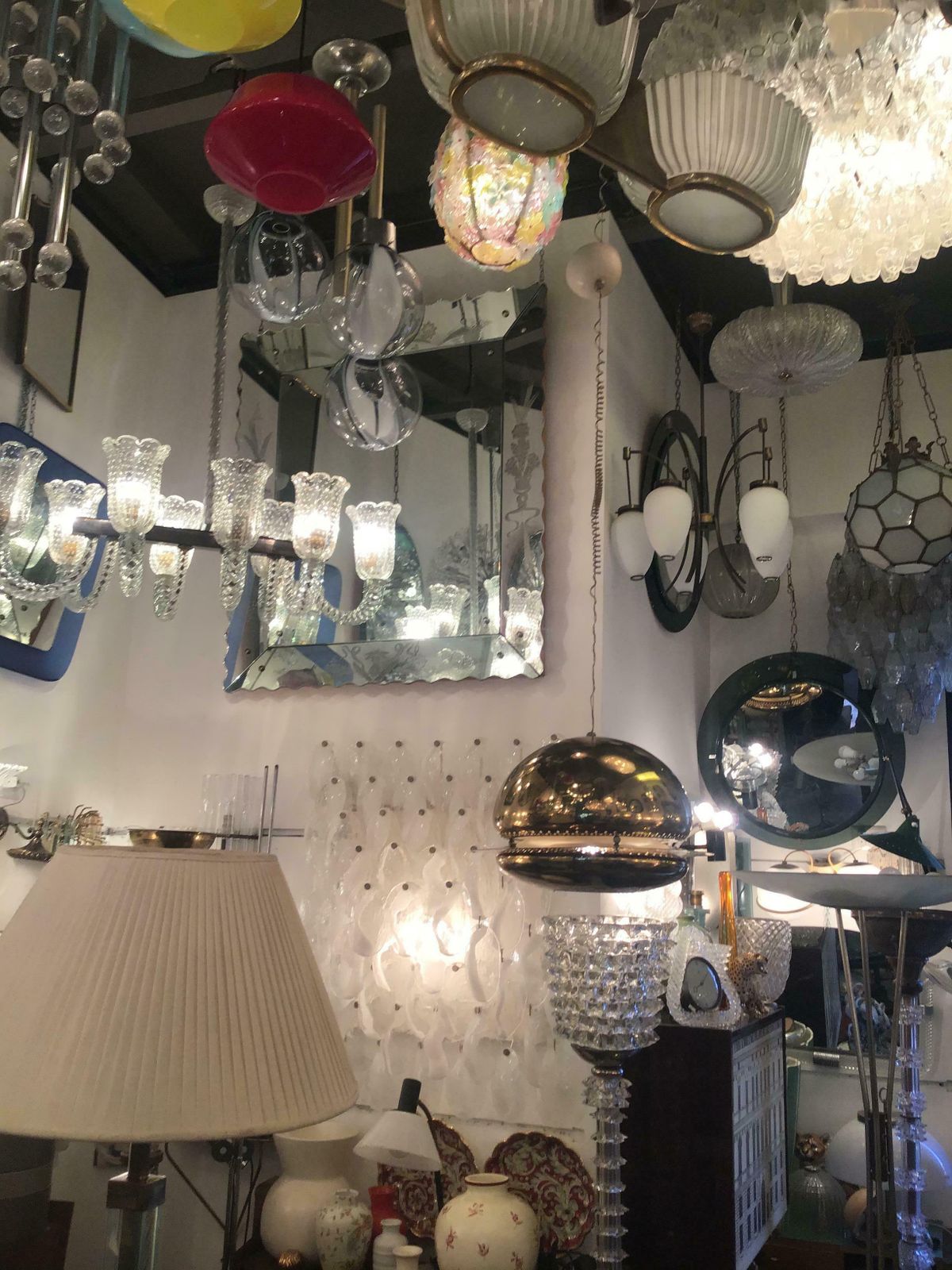 Afra And Tobia Scarpa "Flos" " Nictea" Chandelier Brass Glass 1960 Italy photo Lighting