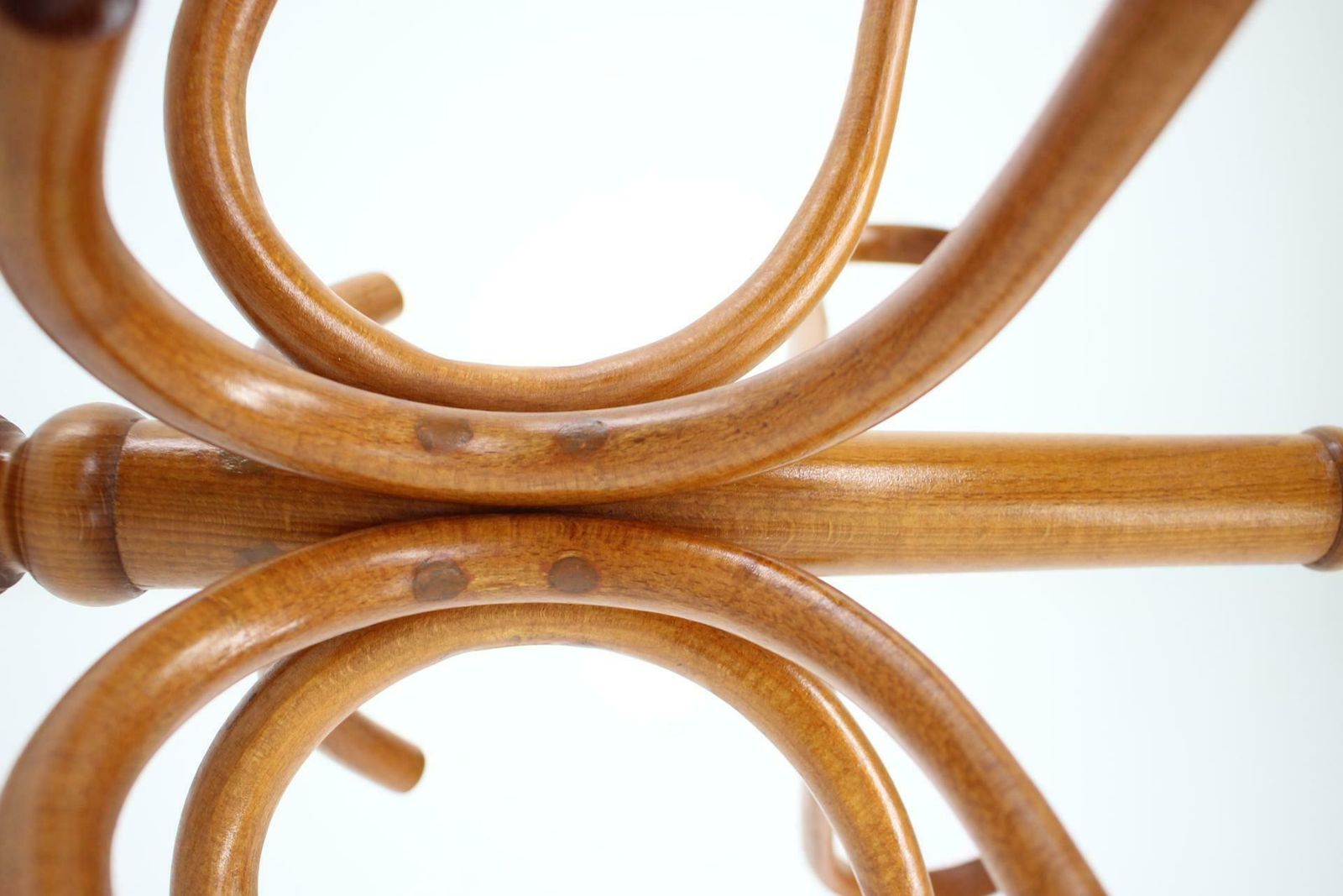 1980s Beech Coat Hanger By Tonne, Czechoslovakia photo 420.0