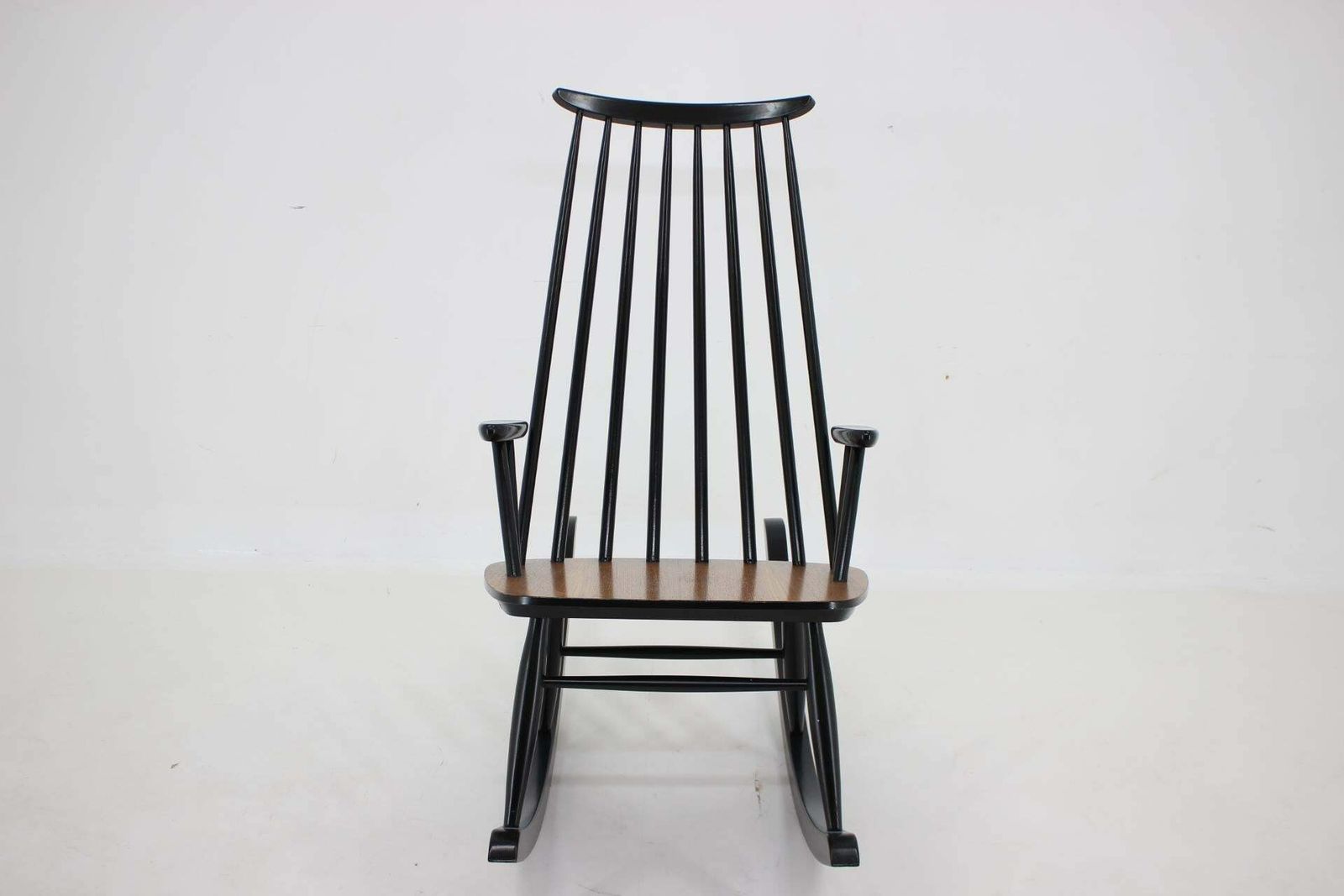 1960s Varjosen Puunjalostus Beech Rocking Chair, Finland photo for sale