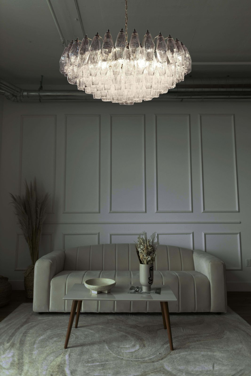 Beautiful Murano Glass Chandeliers   185 Iridescent Glasses photo vinterior