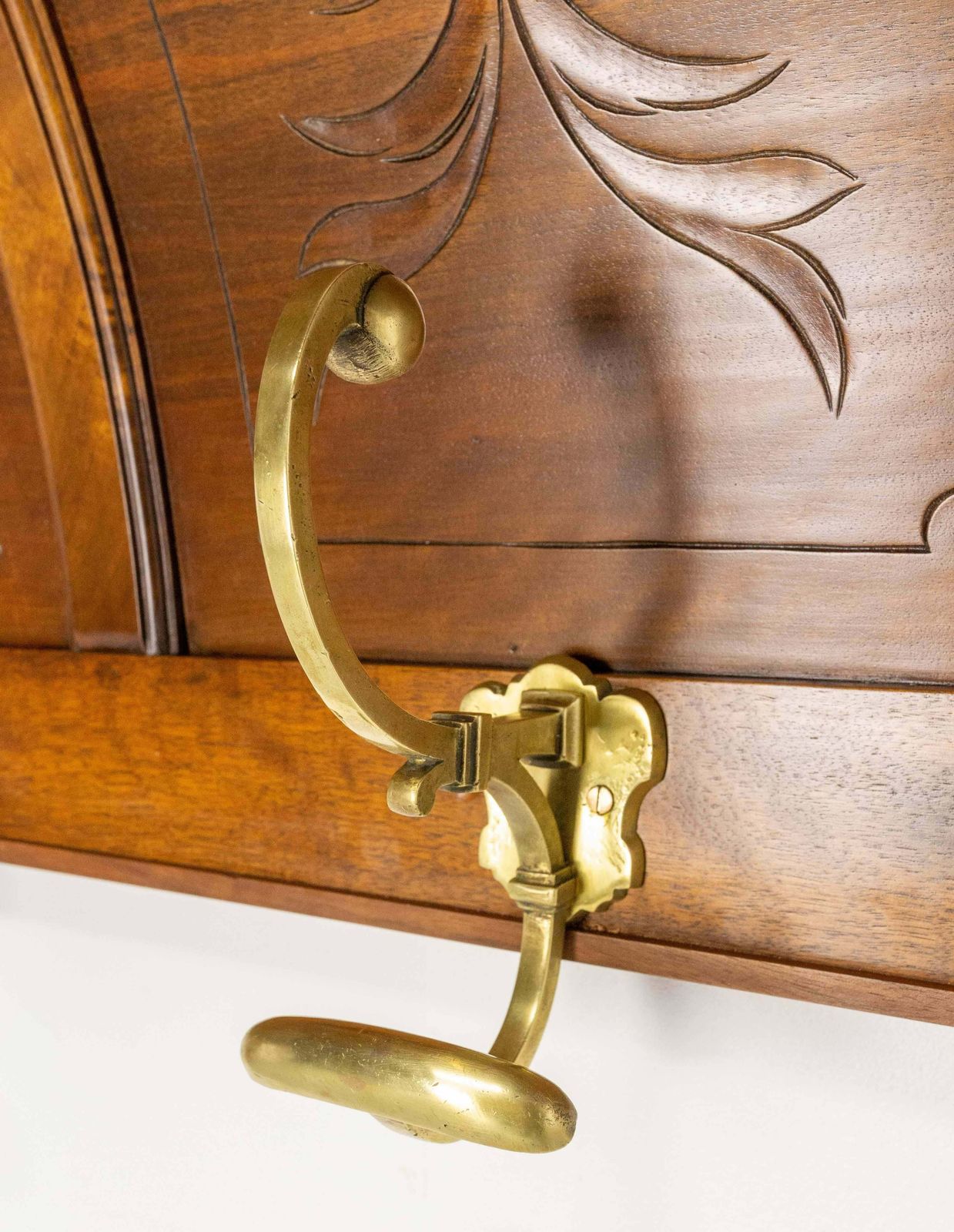French Walnut And Bronze Coat & Hat Rack Louis XIII Style, French, Circa 1900 photo vinterior