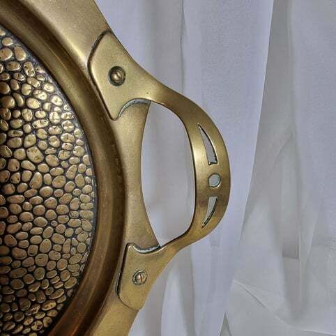 Art Nouveau Polished Brass Tray photo furniture
