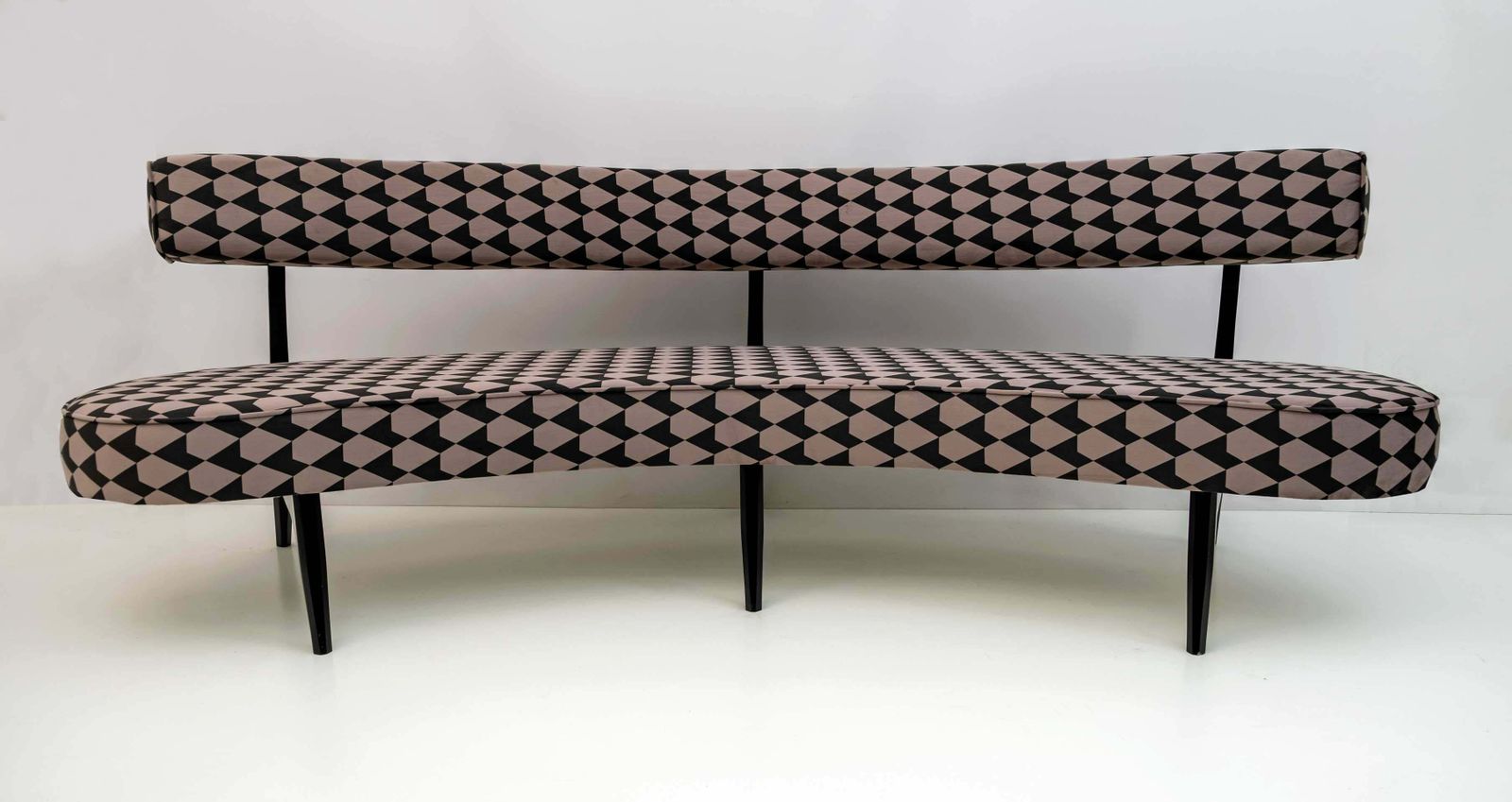Vladimir Kagan Mid Century Modern Curved Sofa photo Furniture