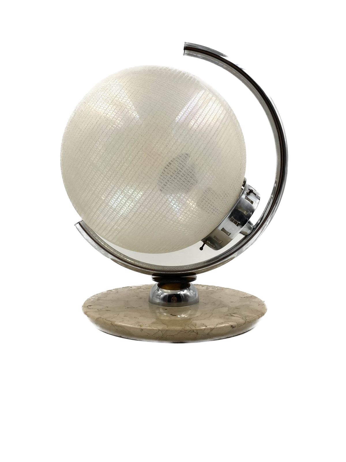 Lighting Murano Glass Spherical Table Lamp, Mazzega Italy 1970s photo