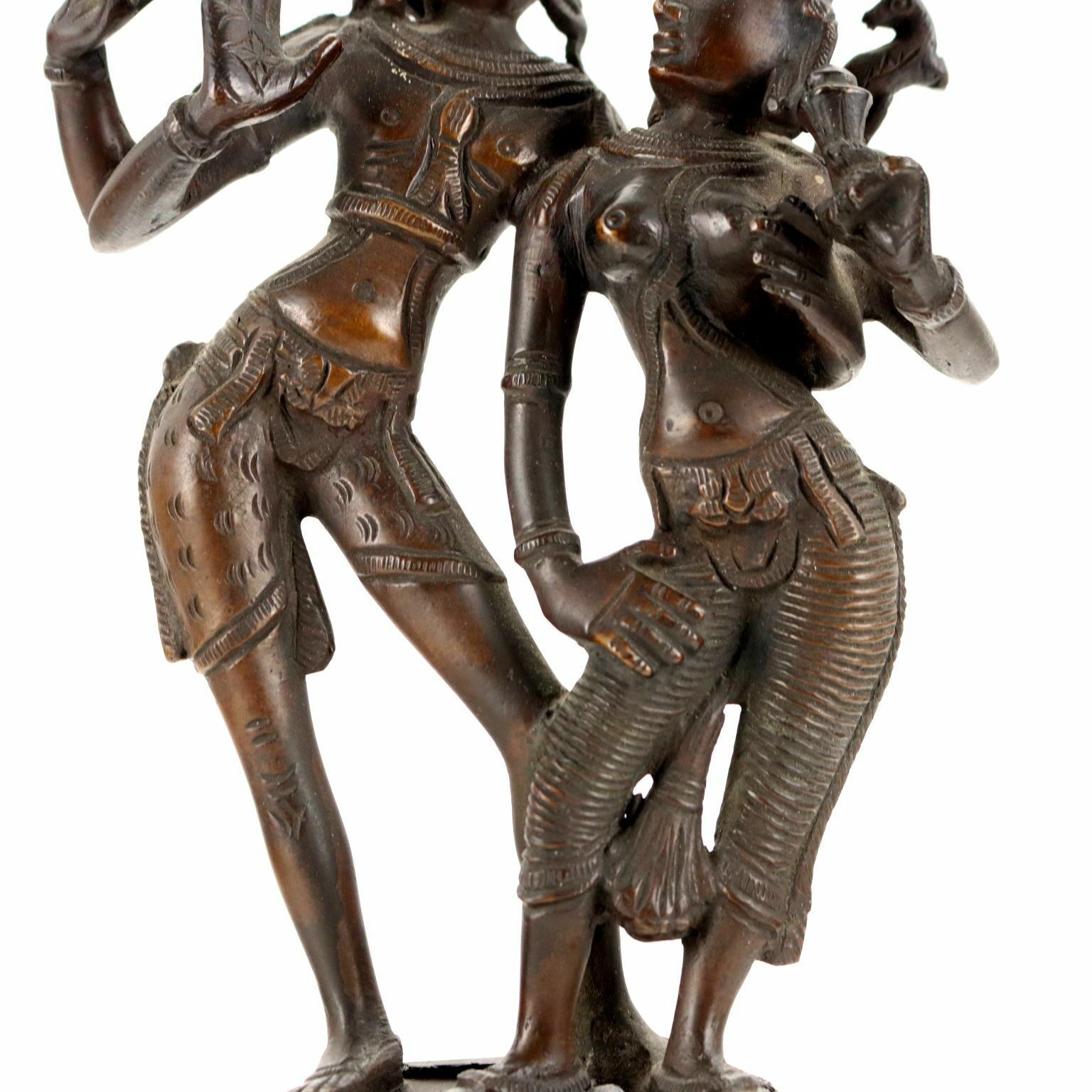 Krishna With A Gopi Bronze India Early 900s Antiques photo vinterior