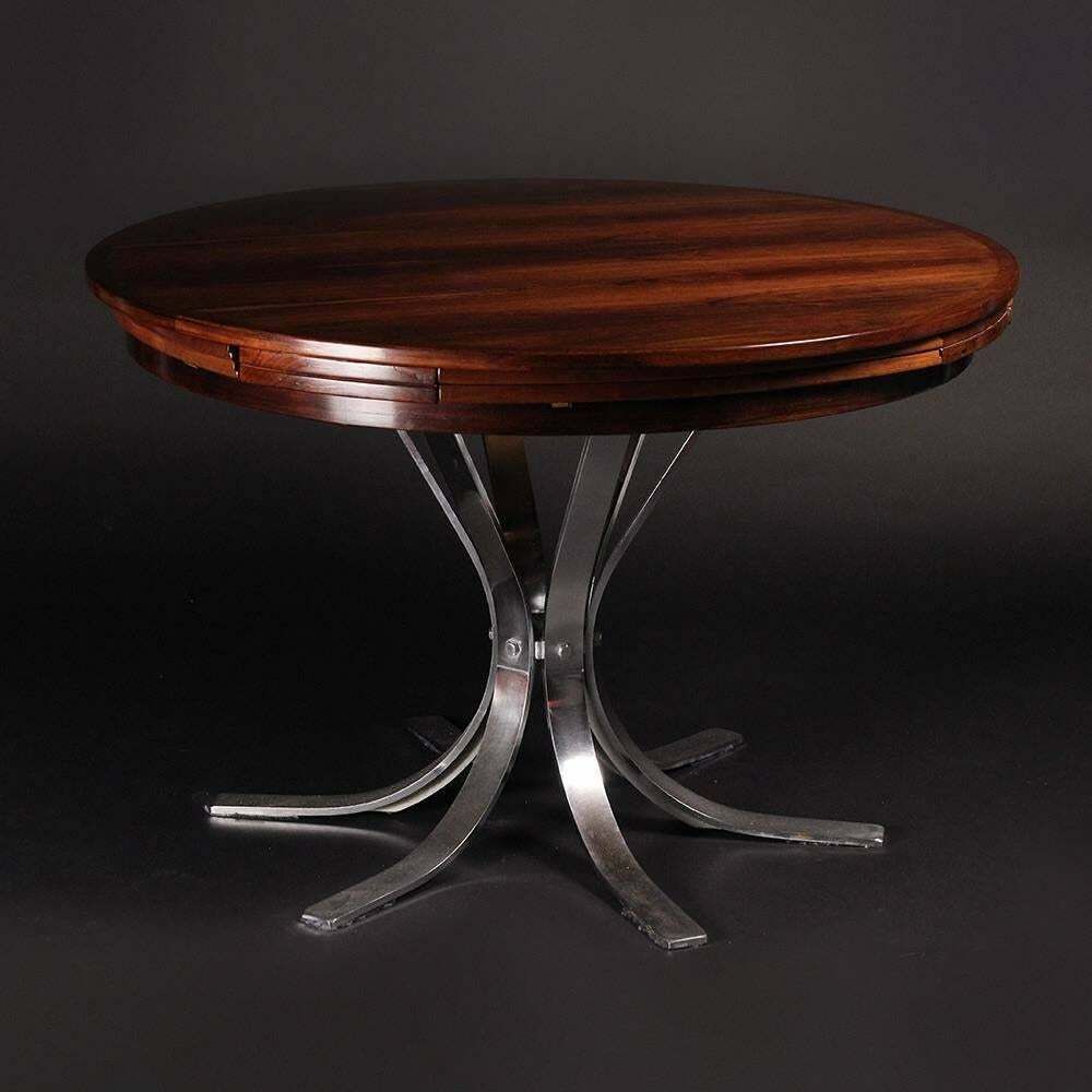 Scandinavian Modern Rosewood Dining Table By Dyrlund Of Denmark. photo vintage