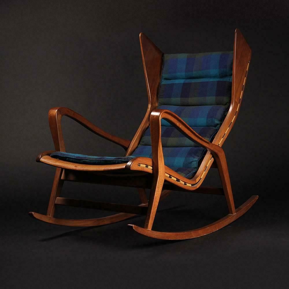 Italian Rocking Chair Model 572 By Cassina photo for sale