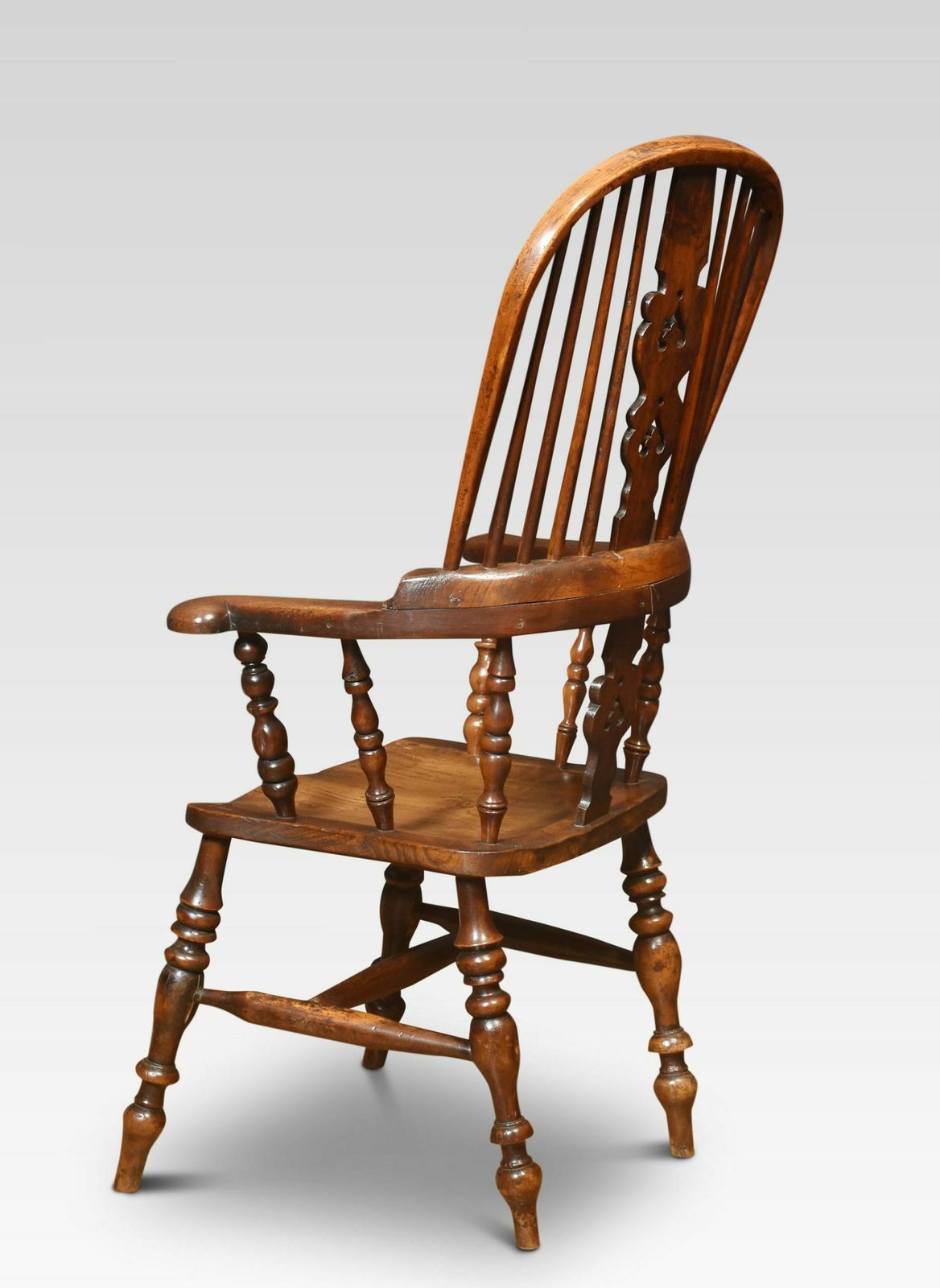 Yew Wood Windsor Armchair, 1800s photo Furniture