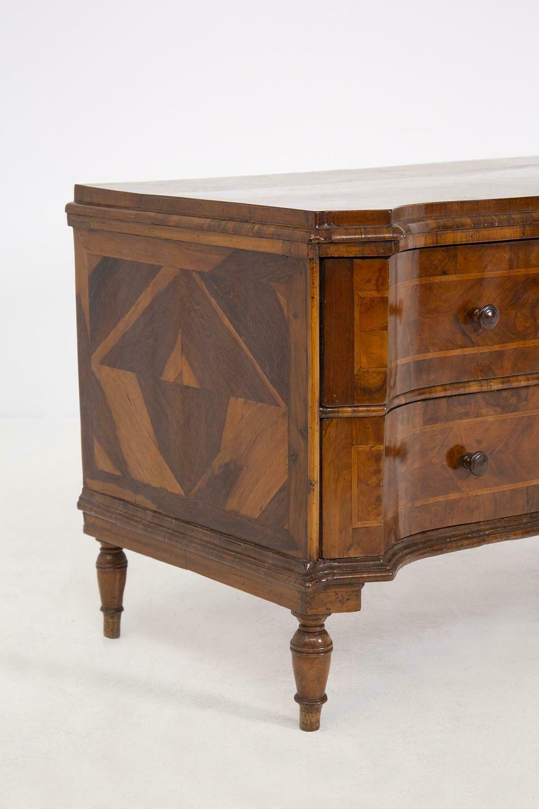 Antique Italian Walnut Root Veneto Chest Of Drawers photo furniture