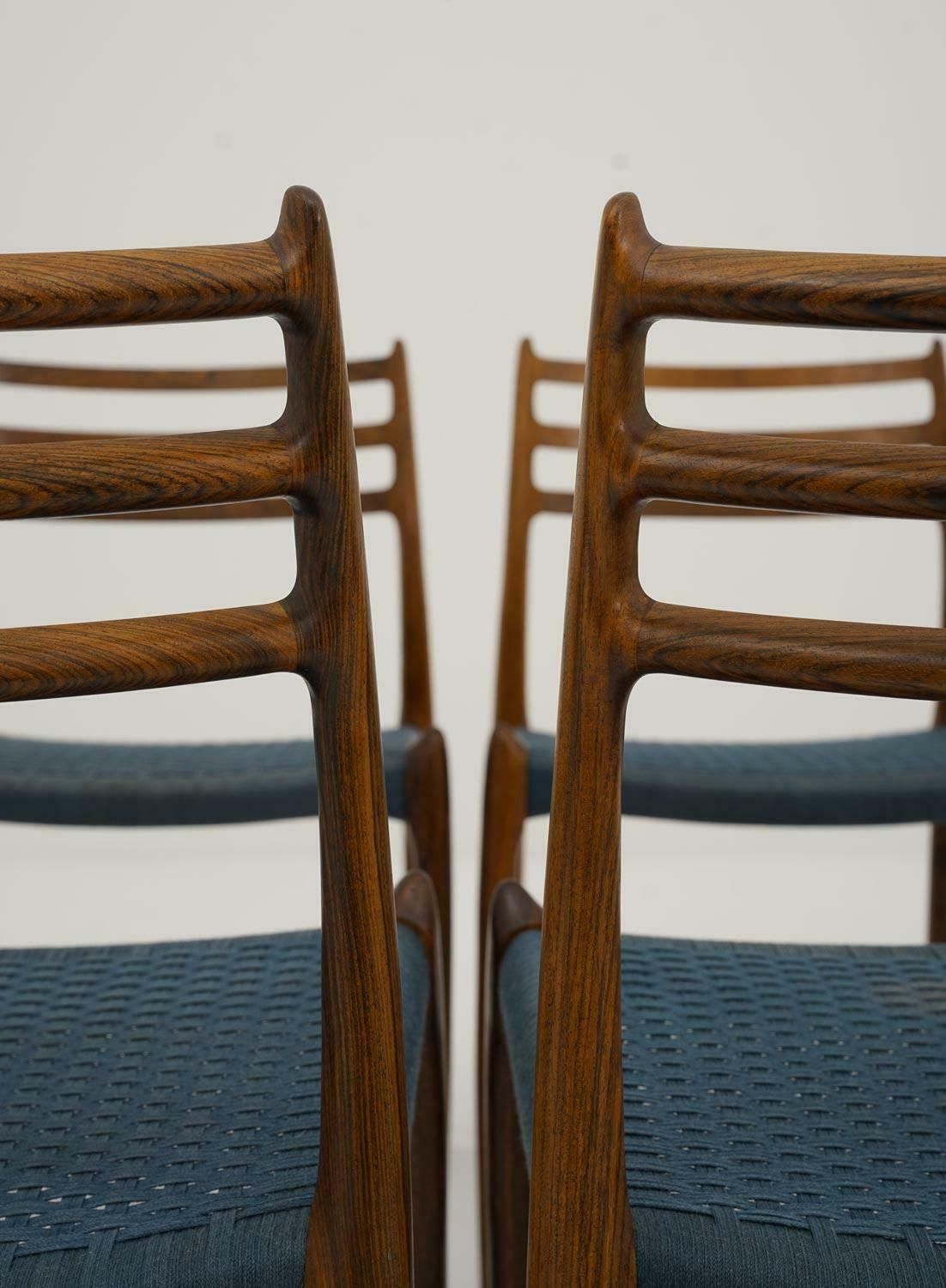 photo furniture Scandinavian Midcentury Dining Chairs Model 78 By Niels Otto Møller