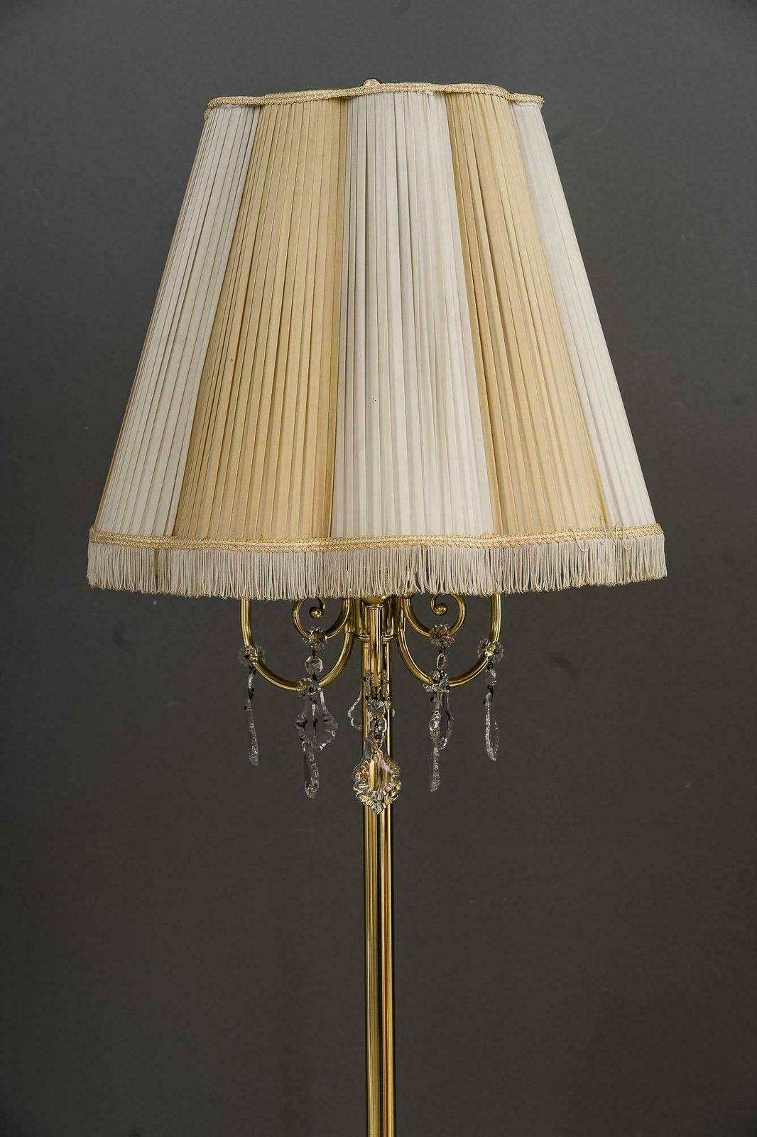 Floorlamp Vienna Around 1950s Attr. Lobmeyr With Original Shade photo furniture