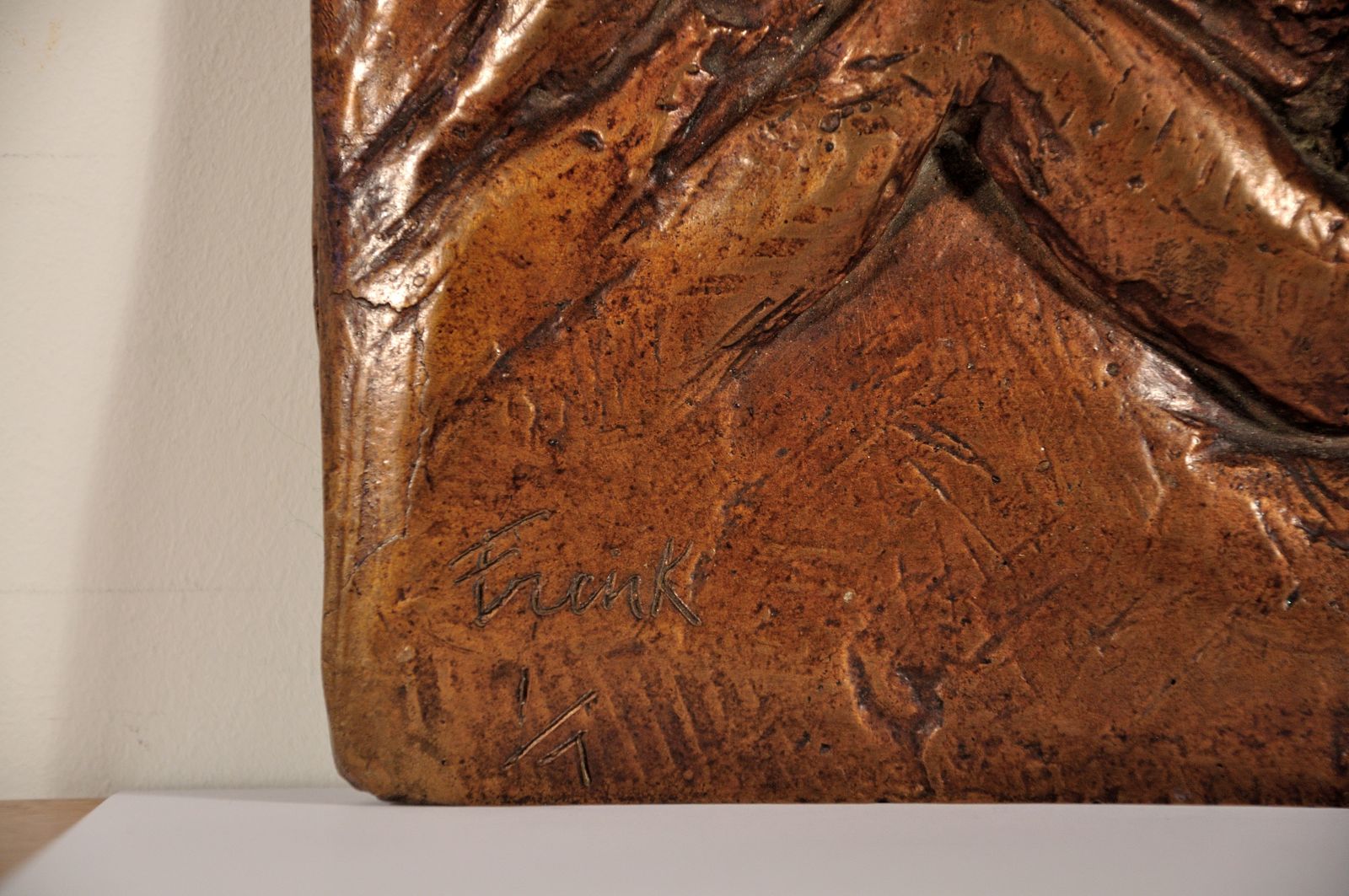 Dame Elisabeth Frink 1930 To 1993. Bronze Maquette Sculpture Man And Eagle. Numbered 1/7. Conceived & Created In 1967. Entry In Catalogue Raisonné. photo vintage