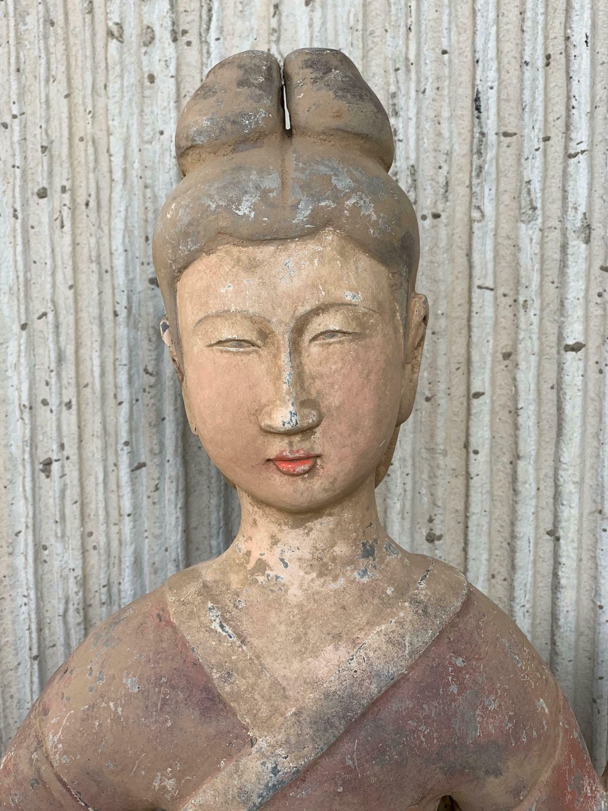 Pottery Figure Seductress & Dancer Lady, Han Style Terracotta photo vinterior