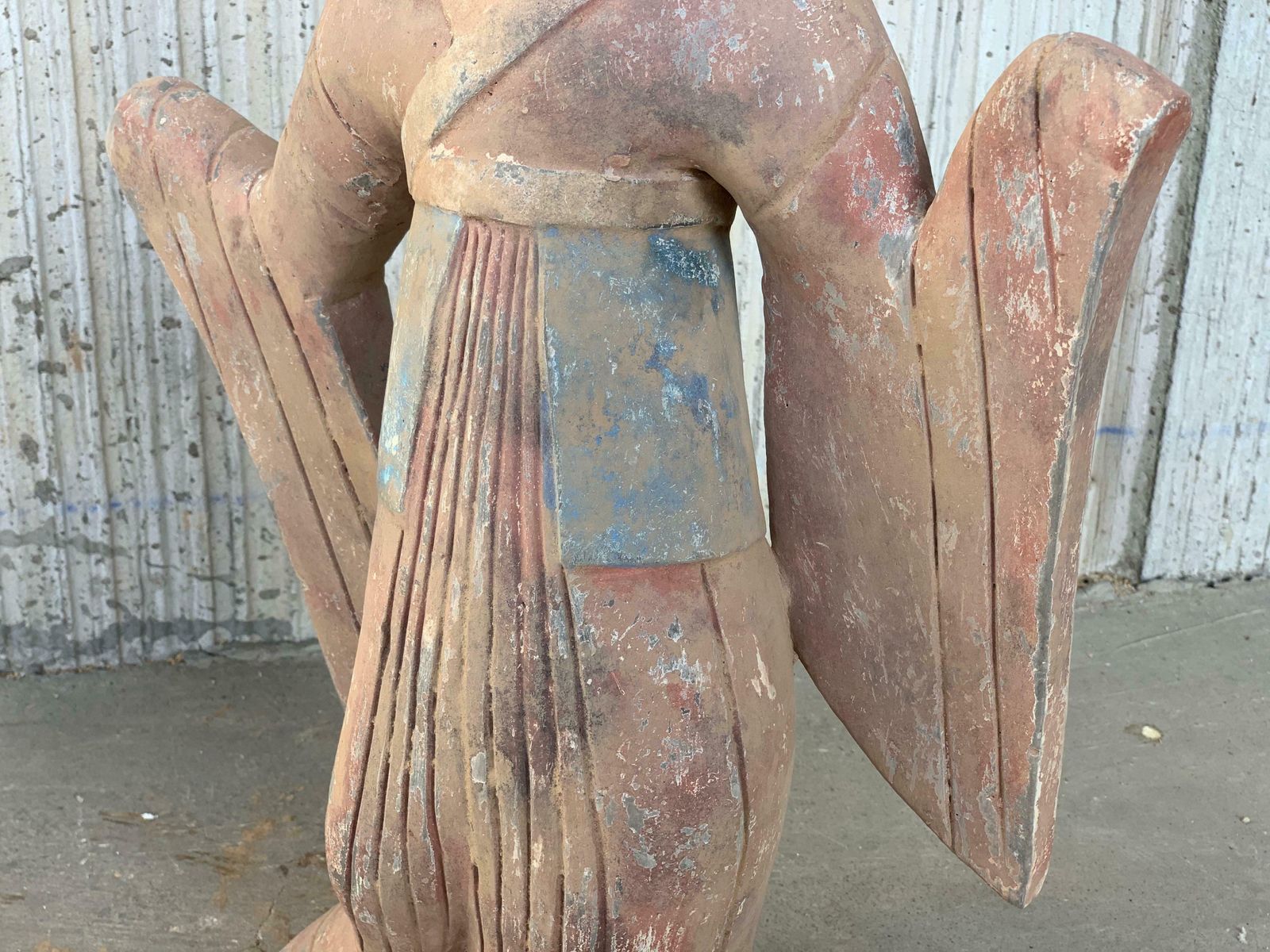 Art Pottery Figure Seductress & Dancer Lady, Han Style Terracotta photo