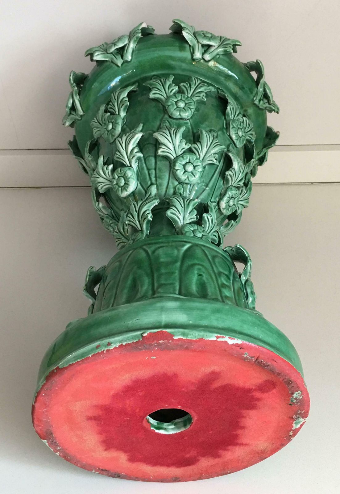 Jardinière ou vase en céramique Art Nouveau français, vers 1910 photo furniture