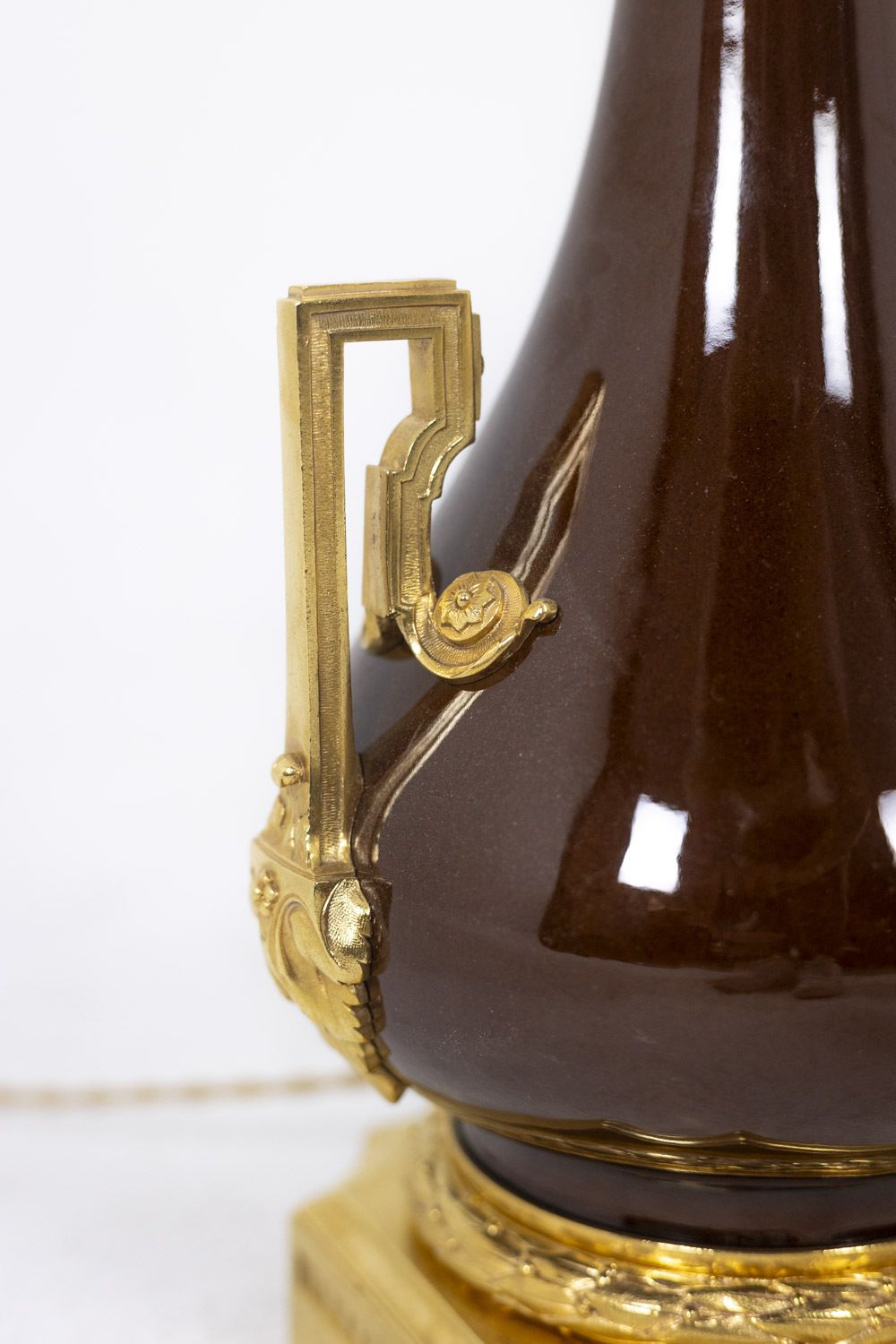 Pair Of Porcelain And Gilt Bronze Lamps, Circa 1880 photo buy