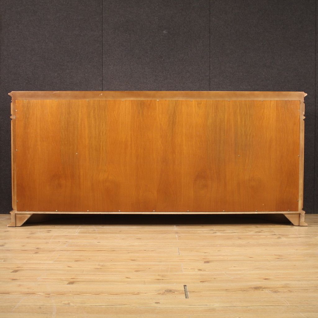 Great Lacquered And Painted Sideboard From The 70s photo for sale