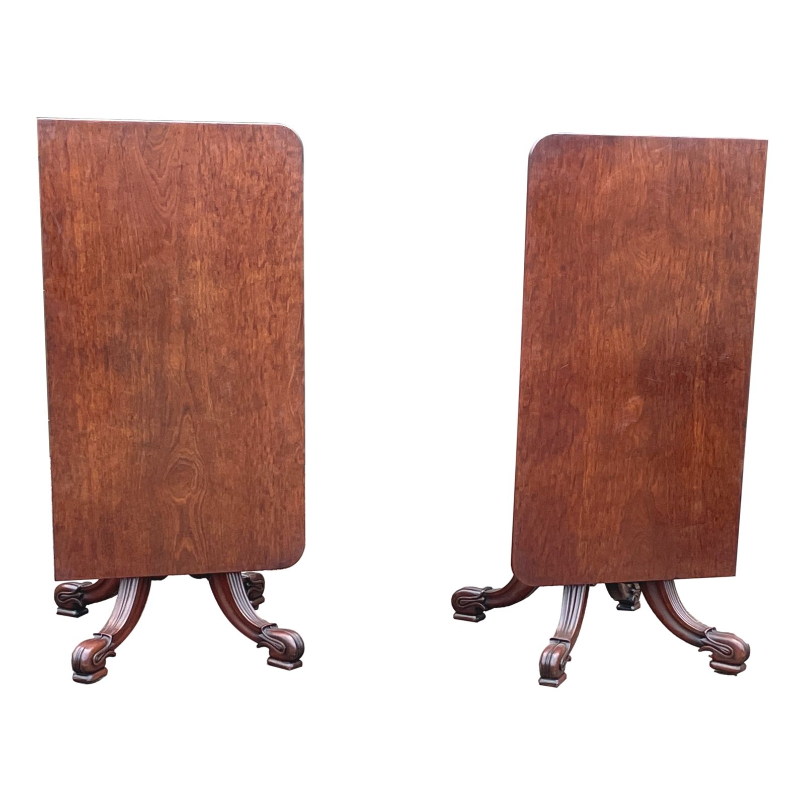 Regency Mahogany Twin Pillar Dning Table(united Kingdom, Circa 1835) photo furniture