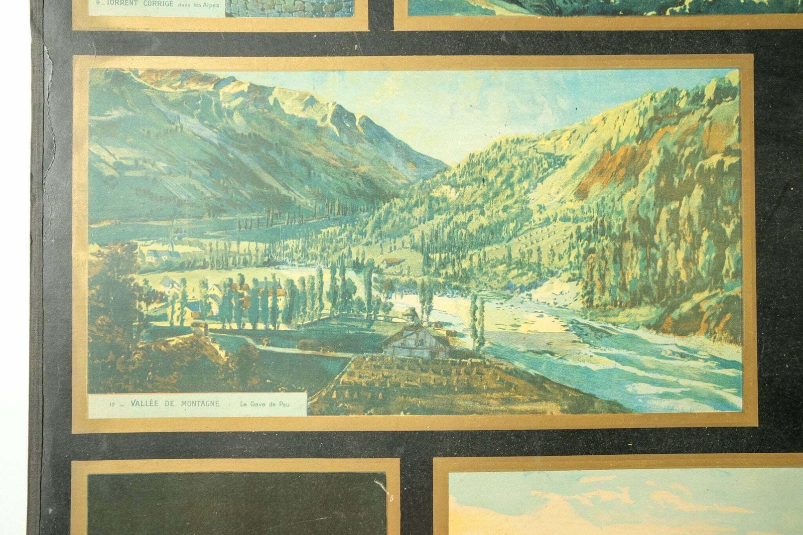 photo furniture Original Rare 1950s Large Vintage French Educational School Wall Chart Valleys And Waterways Decorative Quirky Beautiful Armand Colin