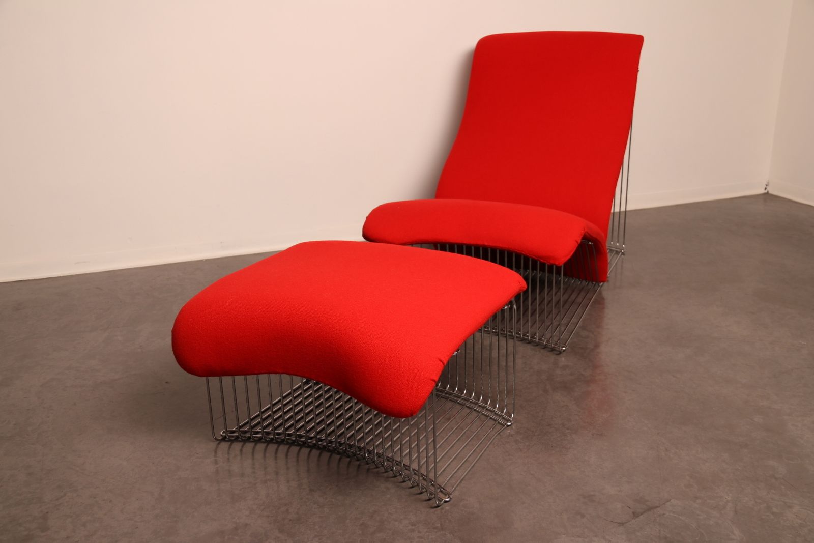 Lounge Chair  'Pantonova' By Verner Panton For Fritz Hansen  Denmark   1970's photo vintage