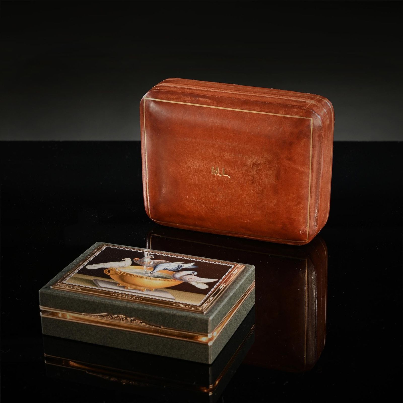 Micromosaic Gold Mounted Jasper Snuff Box Early 19th Century Italian Gioacchino Barberi
