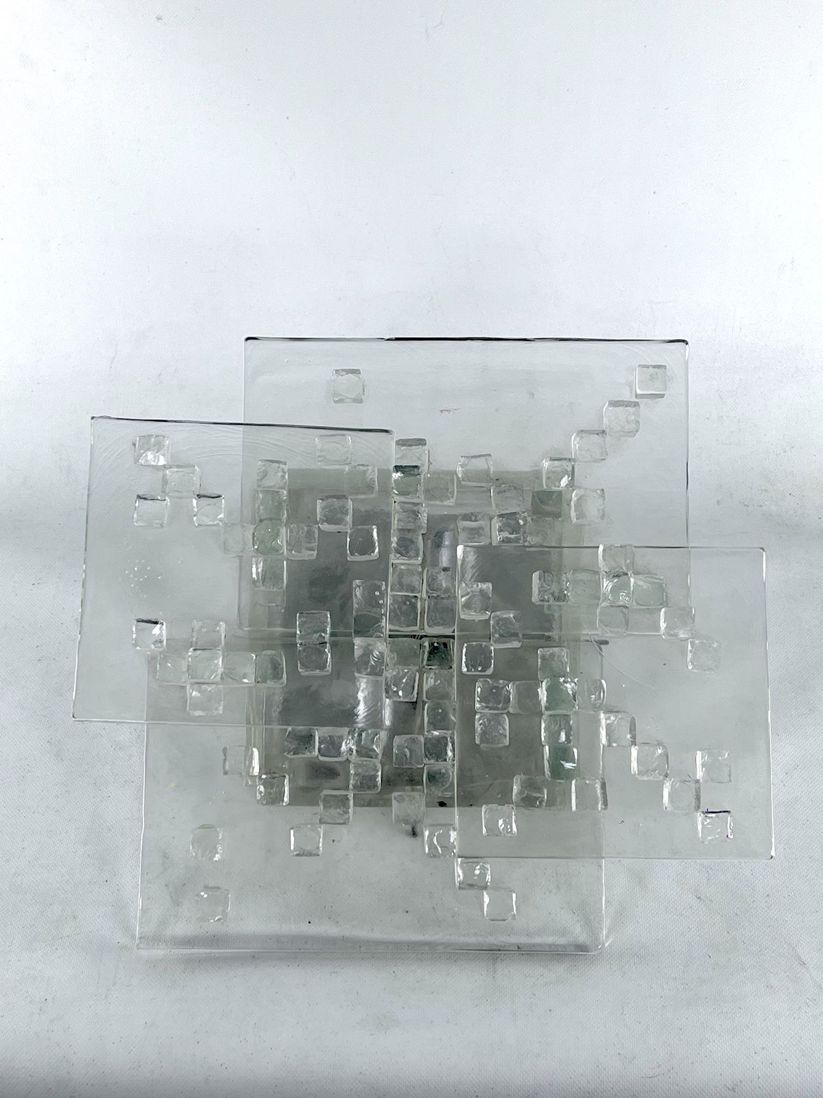 Mid Century Clear Murano Glass Wall Light By Albano Poli For Poliarte. Italy 1970s photo buy