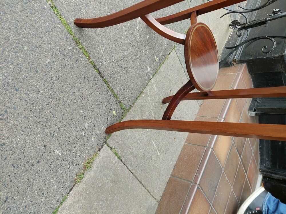 Edwardian Mahogany Art Nouveau Occasional Table photo vinterior