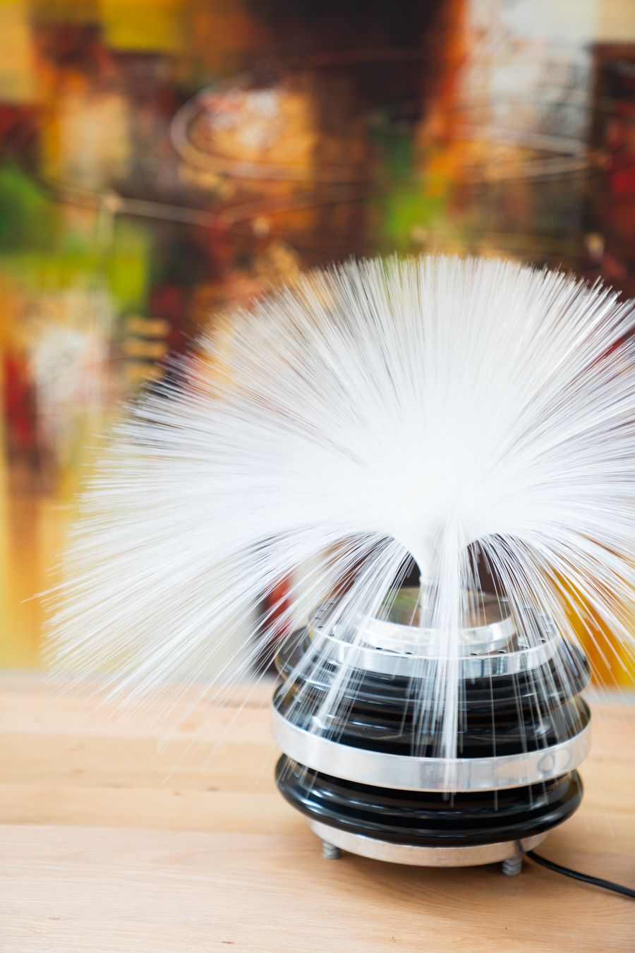 1260.0 Swivel Fiber Optic Table Lamp From The 70s photo