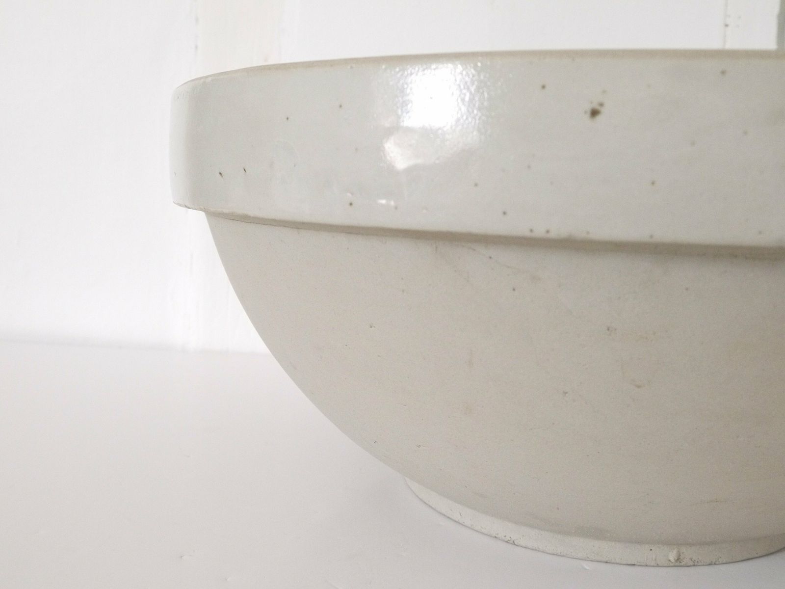 French Mixing Bowl Extra Large Mixing Bowl, Primitive Pottery Kitchen Jatte, Tian French Farmhouse Stoneware photo vintage