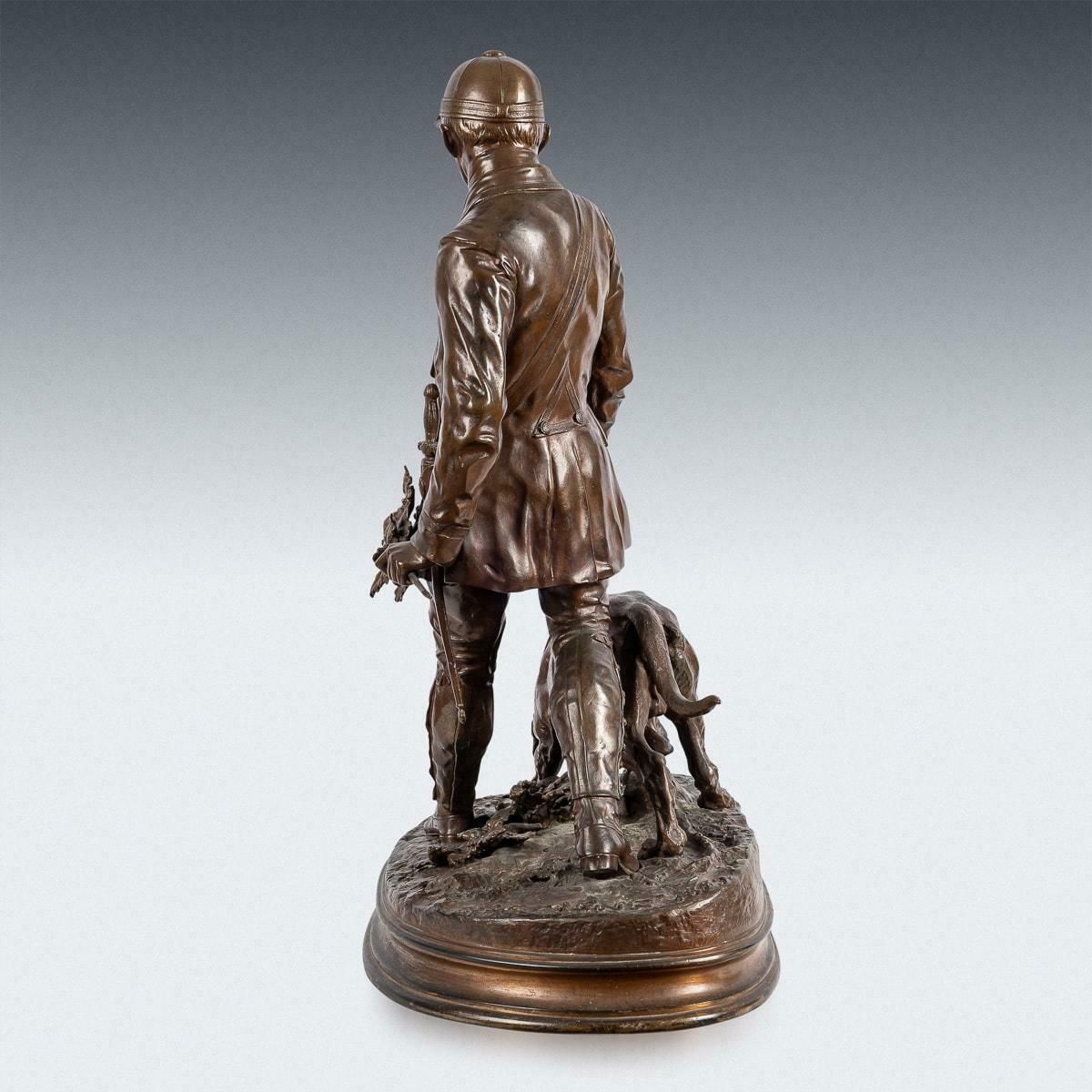 19th Century French Bronze 'Valet De Limier', Pierre Jules Méne, C.1879 photo furniture